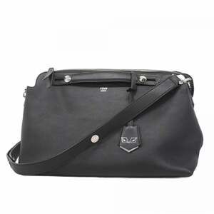 Fendi Monster By The Way Leather Handbag in Black, 2-Way Bag for Women